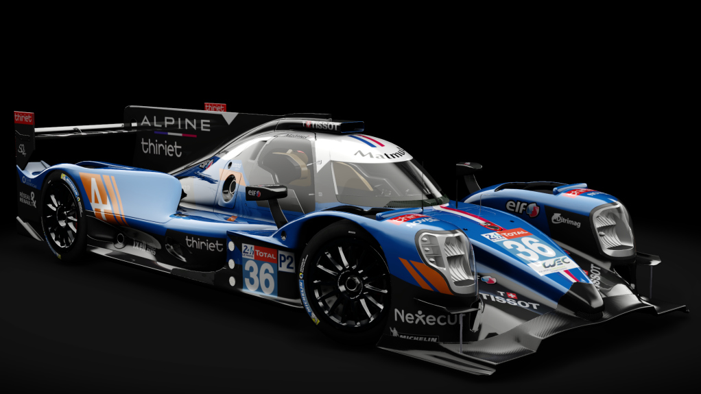 2016 Oreca 07 LMP2, skin 2019 #36 Signatech Alpine Matmut LM24