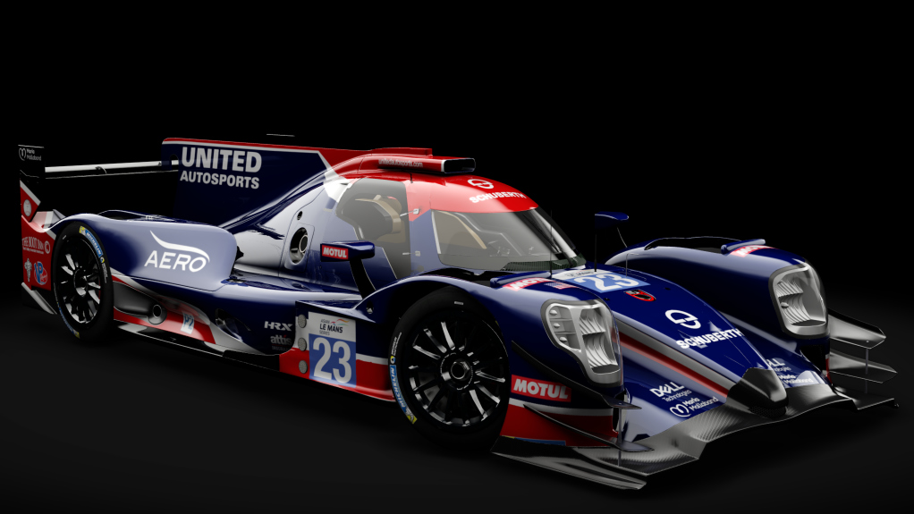 2016 Oreca 07 LMP2, skin 2022 #23 United Autosports USA ALMS