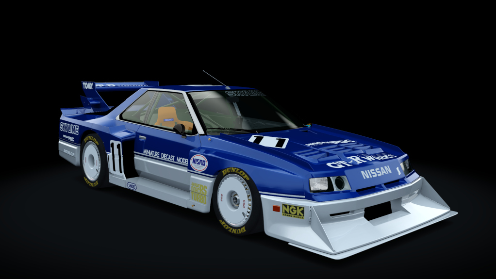 Nissan Skyline R30 Super Silhouette, skin Blue White