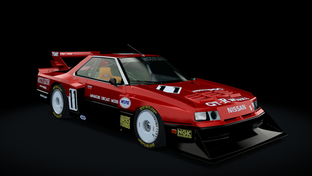 Nissan Skyline R30 Super Silhouette, skin Red Black