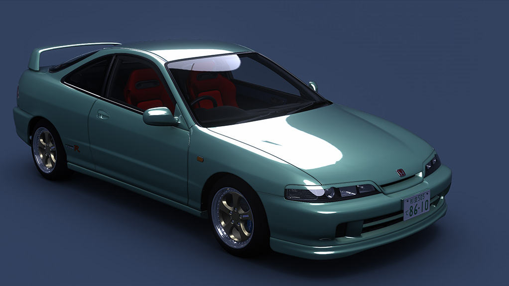 Honda Integra Type R (DC2) Turbo, skin Midori_Green_Pearl