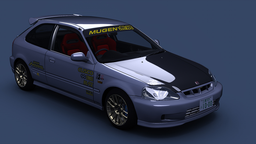 Honda Civic Type R (EK9) Turbo ver. 2, skin Amy_silvergold