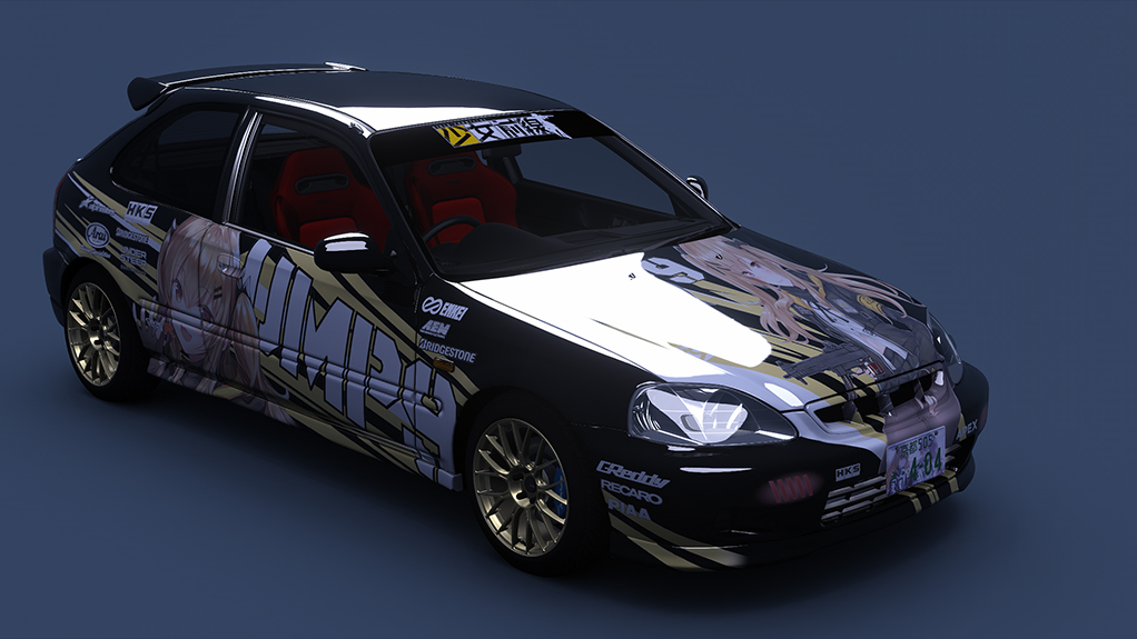 Honda Civic Type R (EK9) Turbo ver. 2, skin KM_UMP9