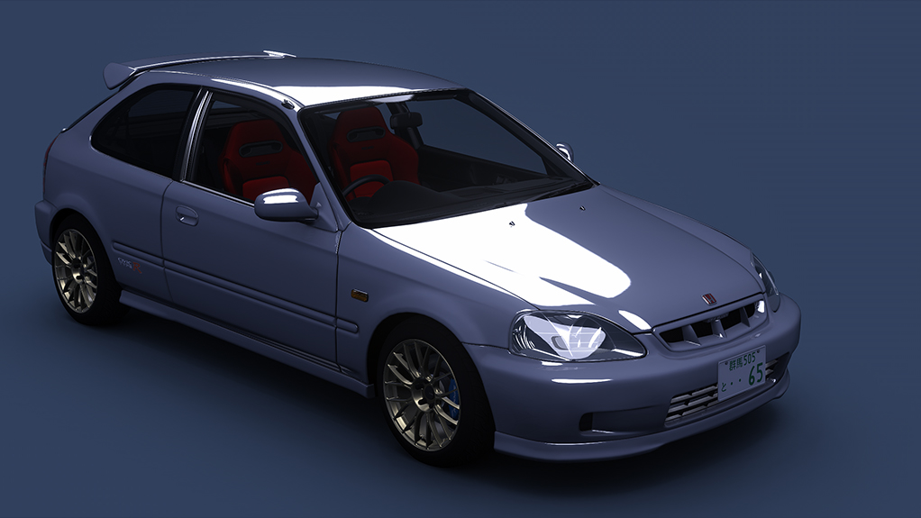 Honda Civic Type R (EK9) Turbo ver. 2, skin Vogue_Silver_Metallic