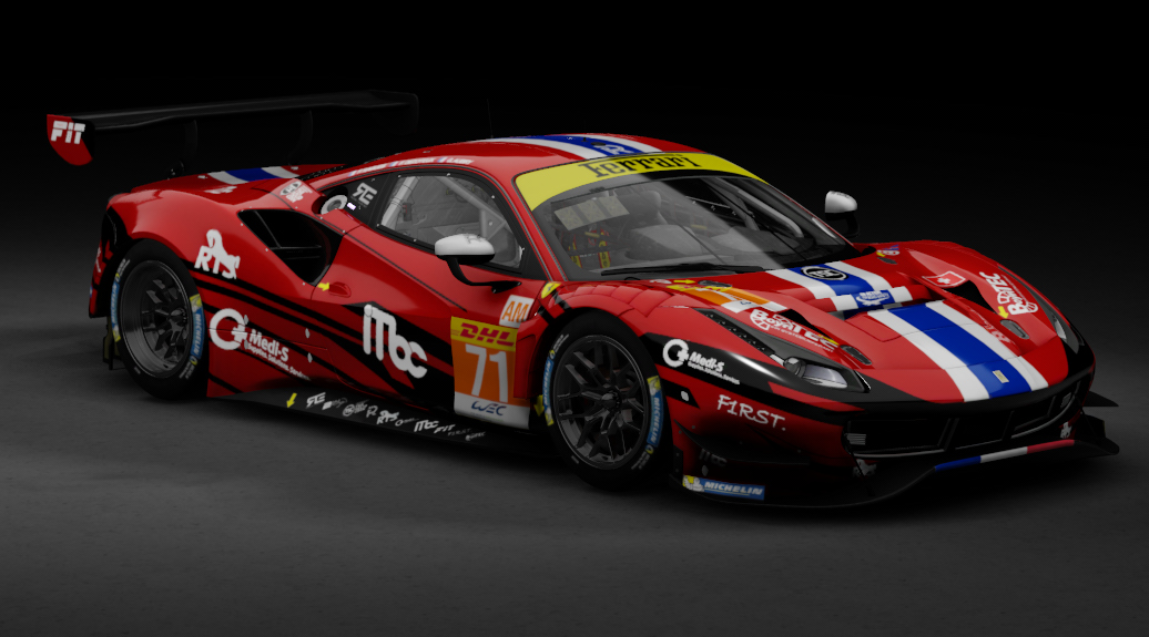 Ferrari 488 GT3 ACC Sprint, skin 2022 Spirit of Race #71