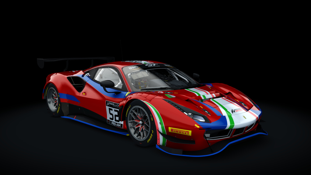 Ferrari 488 GT3 ACC Sprint, skin 2_AF Corse #52