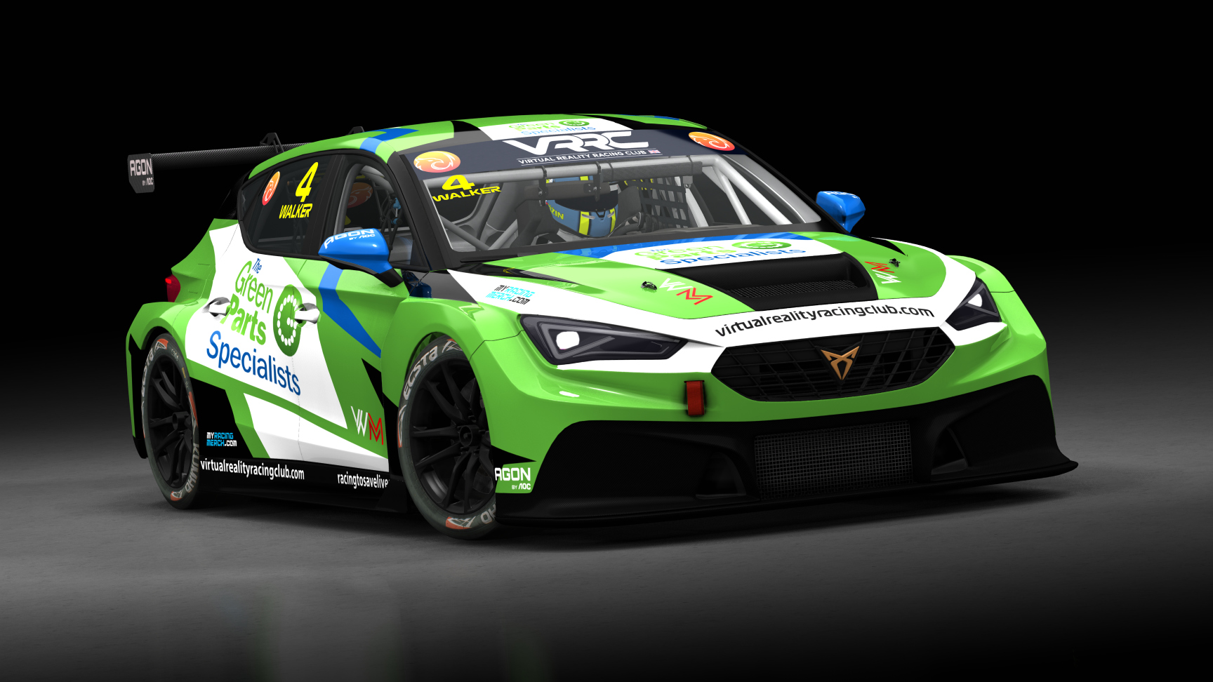 Cupra Leon Competición 2024, skin VRRC Alex Walker