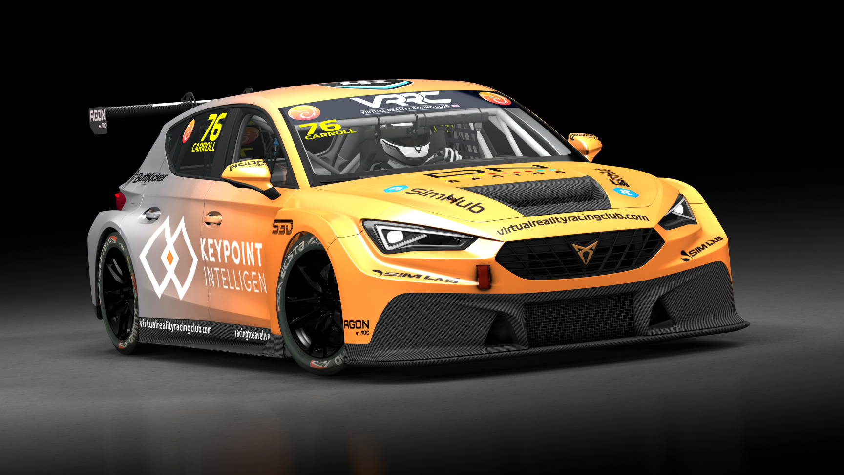 Cupra Leon Competición 2024, skin VRRC Andy Carroll