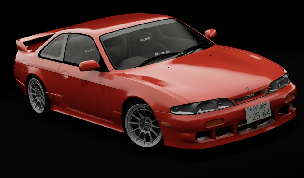 Nissan Silvia S14 Navan, skin aztec_red