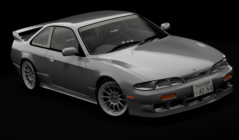 Nissan Silvia S14 Navan, skin charcoal_metallic