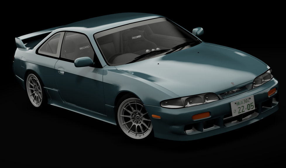 Nissan Silvia S14 Navan, skin juniper_green_metallic