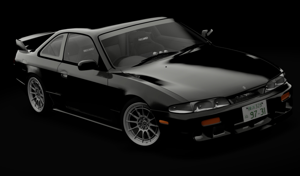 Nissan Silvia S14 Navan, skin super_black