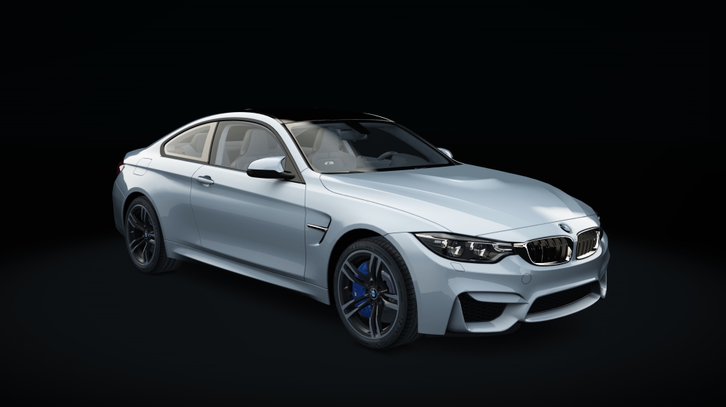 BMW M4 Akrapovic, skin alpinweiss_iii_pastel