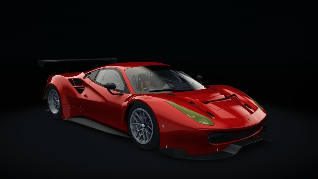 Ferrari 488 GT3, skin 00_rosso_scuderia