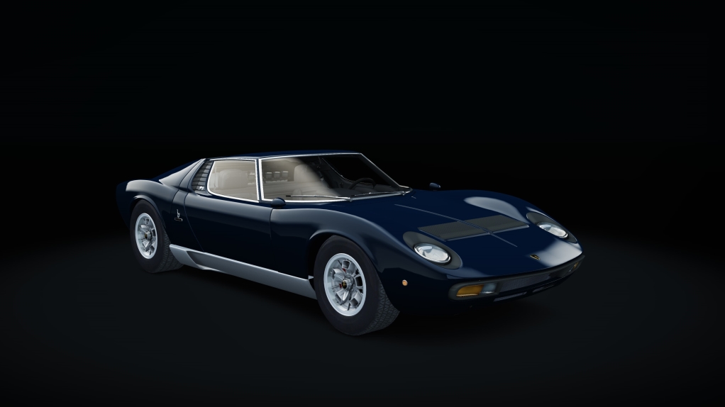 Lamborghini Miura P400 SV, skin Bleu_Notte