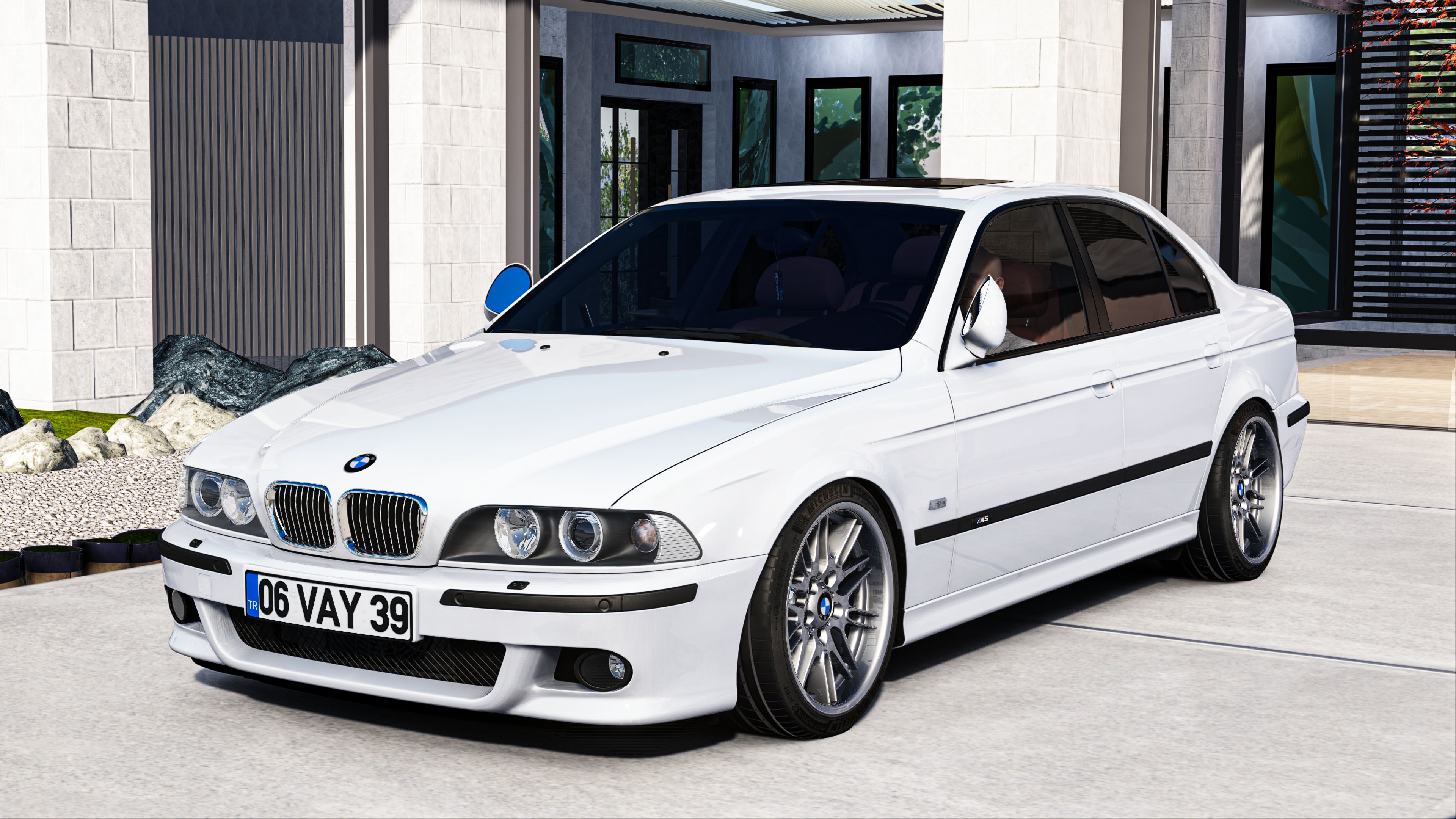 MMPOWER BMW E39 M5, skin alpine_white