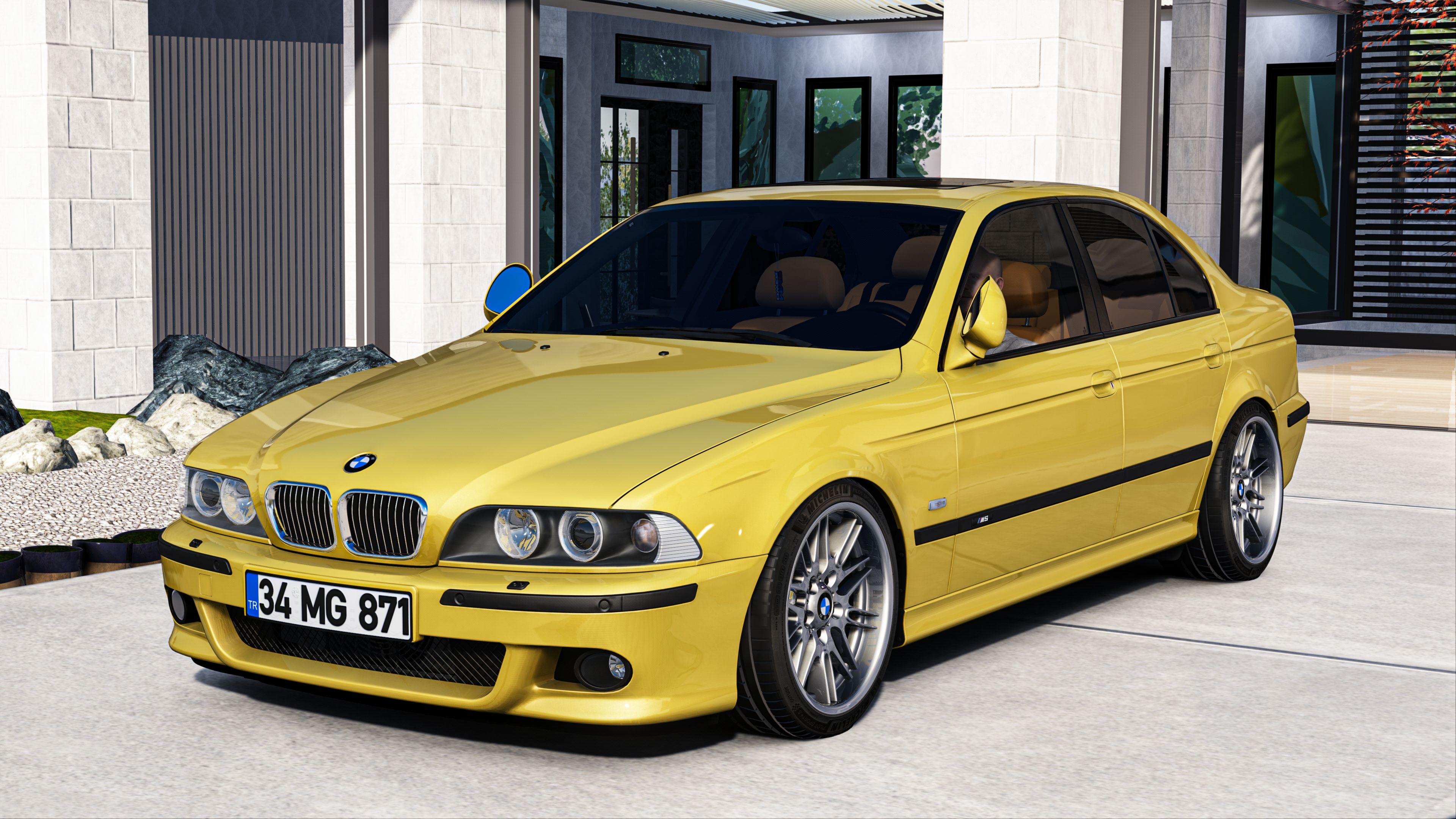 MMPOWER BMW E39 M5, skin phoenix_yellow