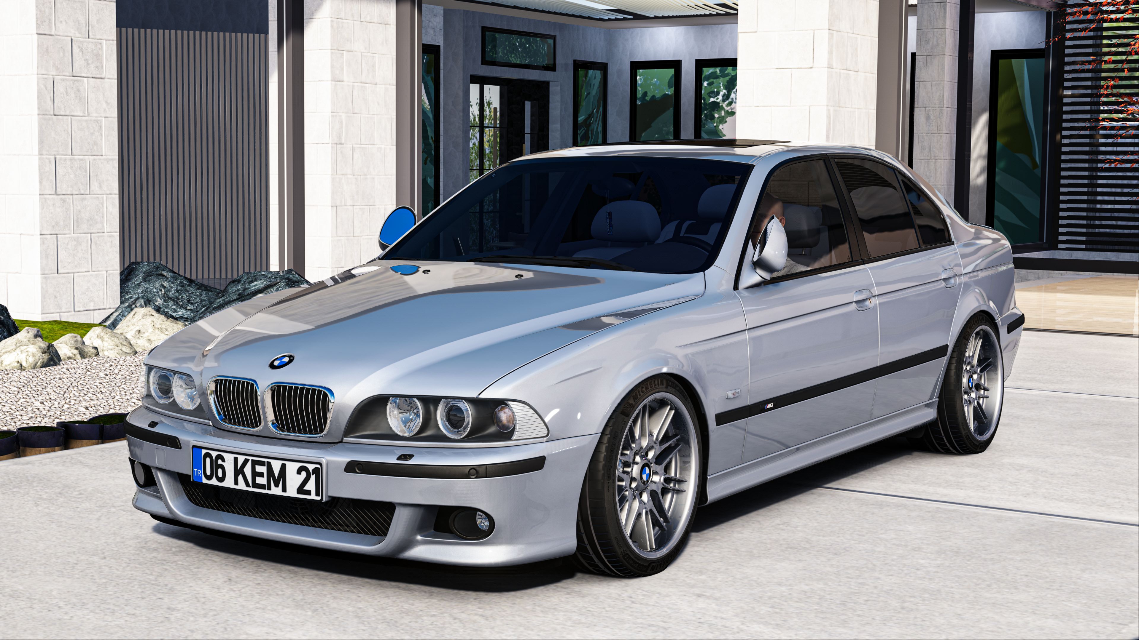 MMPOWER BMW E39 M5, skin titanium_silver_met_2