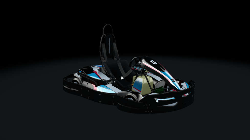 Sodi SR4/5 kart, indoor GX270, skin 105_bluered