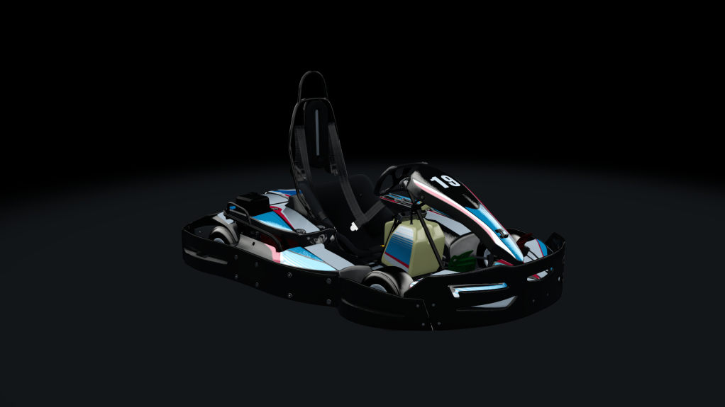 Sodi SR4/5 kart, indoor GX270, skin 119_bluered