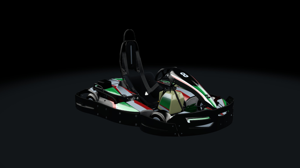 Sodi SR4/5 kart, indoor GX270, skin 208_greenred