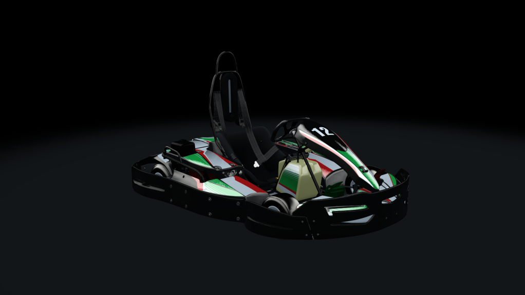 Sodi SR4/5 kart, indoor GX270, skin 212_greenred