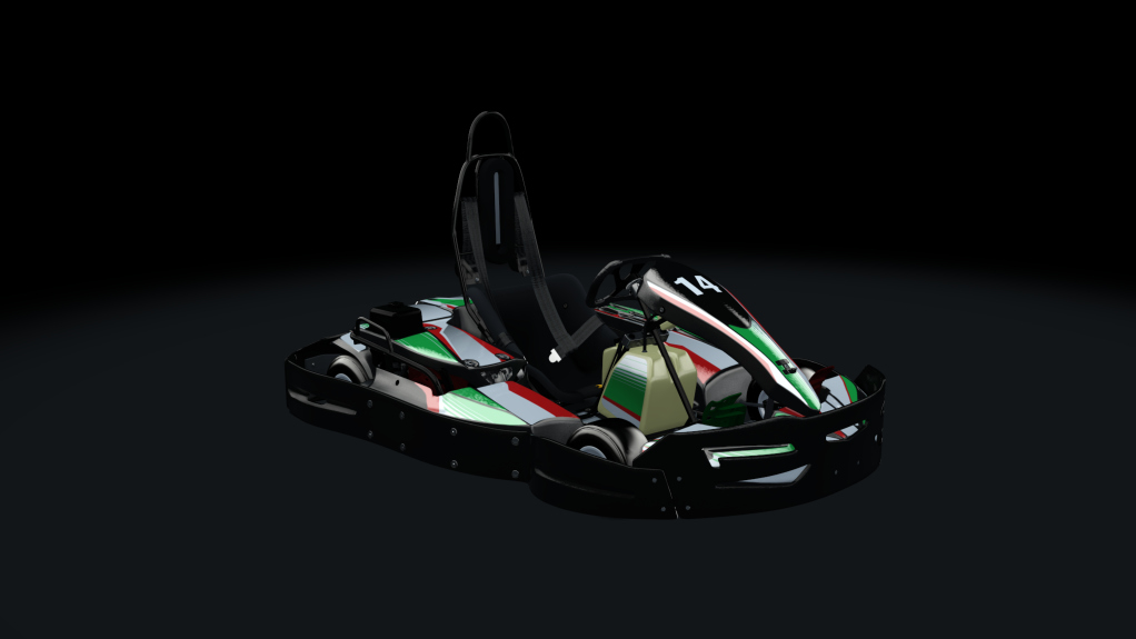 Sodi SR4/5 kart, indoor GX270, skin 214_greenred