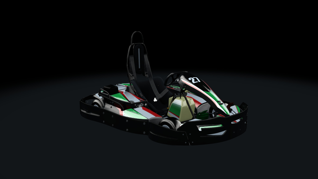 Sodi SR4/5 kart, indoor GX270, skin 227_greenred