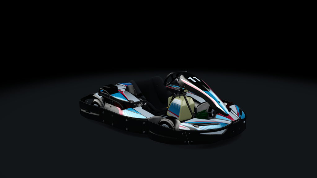 Sodi SR4/5 kart, outdoor GX270, skin 111_bluered