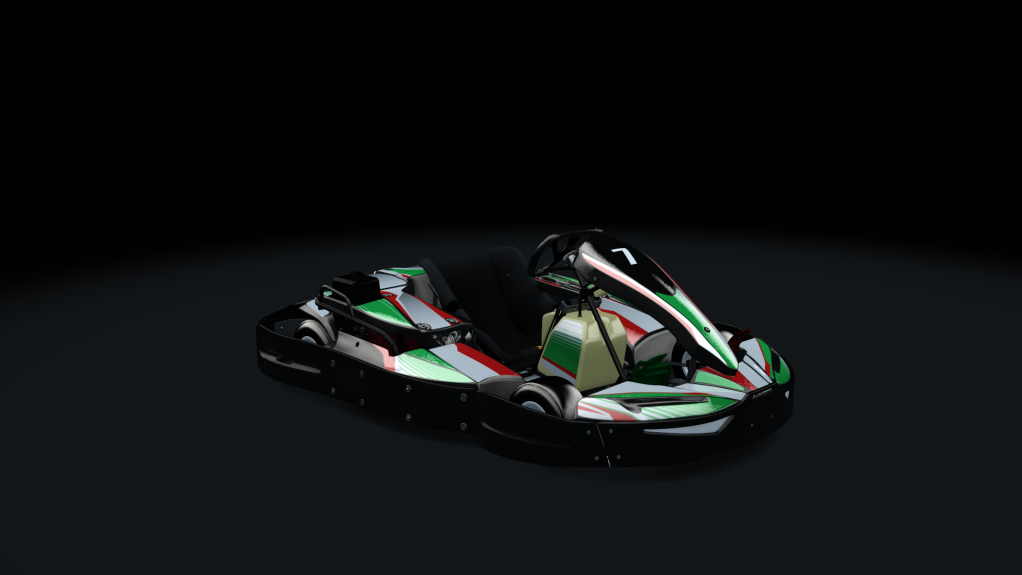 Sodi SR4/5 kart, outdoor GX270, skin 207_greenred