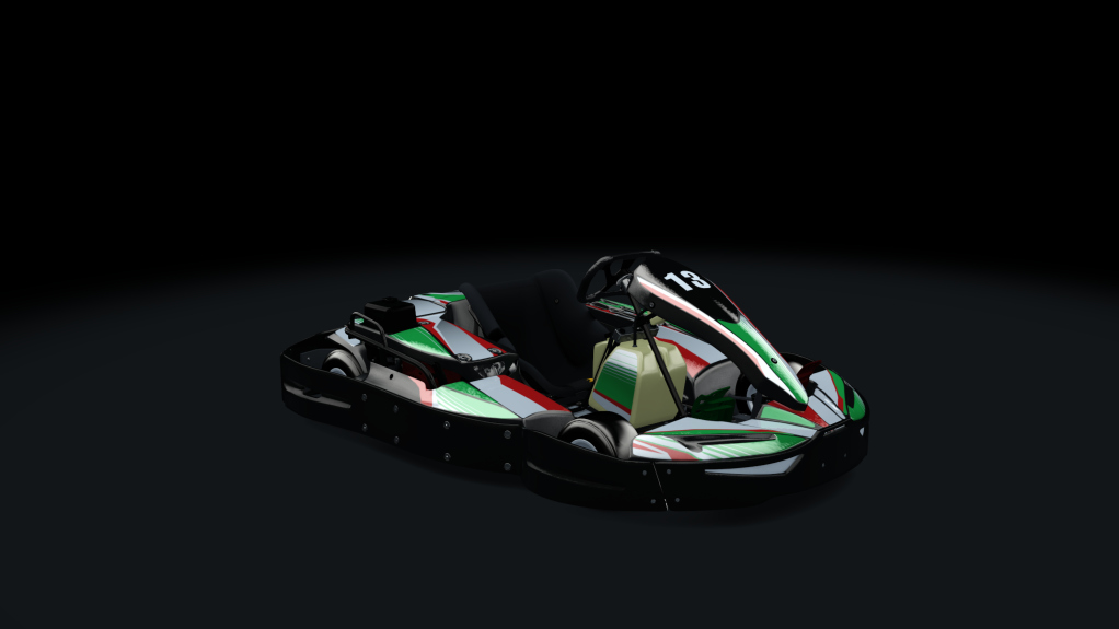 Sodi SR4/5 kart, outdoor GX270, skin 213_greenred