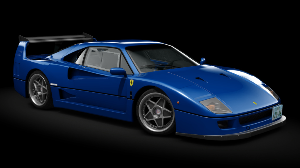 Ferrari F40 Custom, skin 04_blu montecarlo