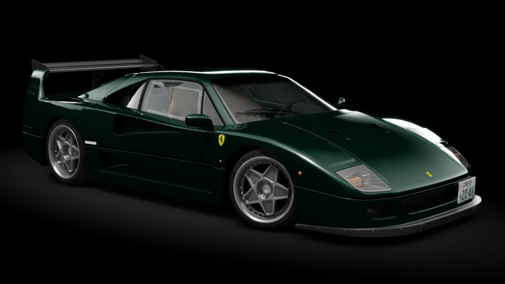 Ferrari F40 Custom, skin 05_british_racing_green