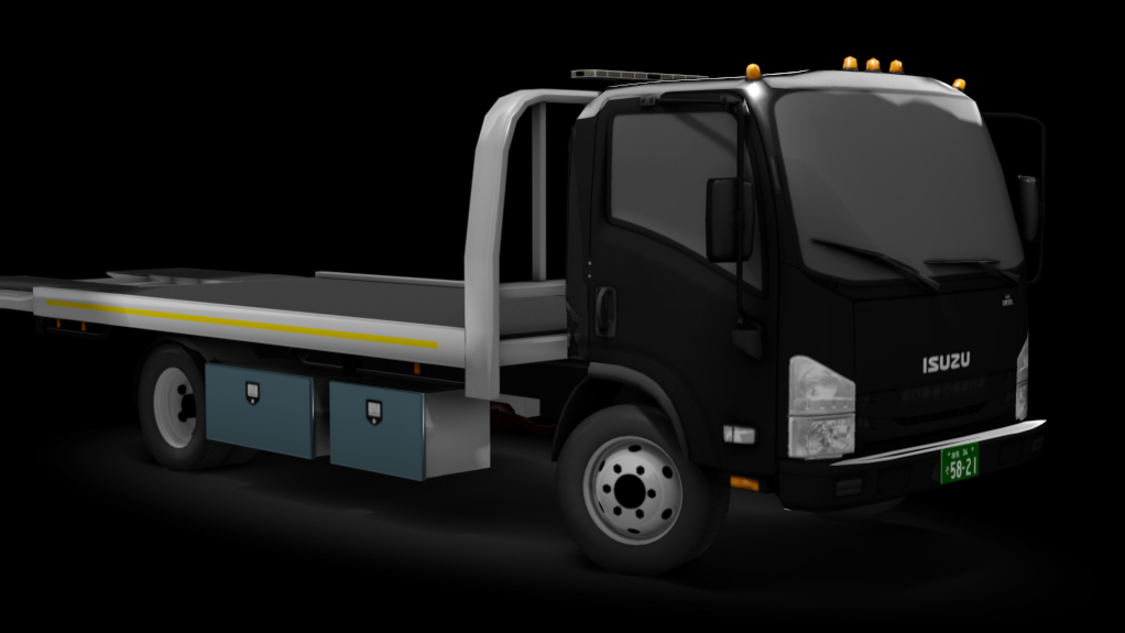 τraffic jp - Isuzu NPR Hauler, skin black