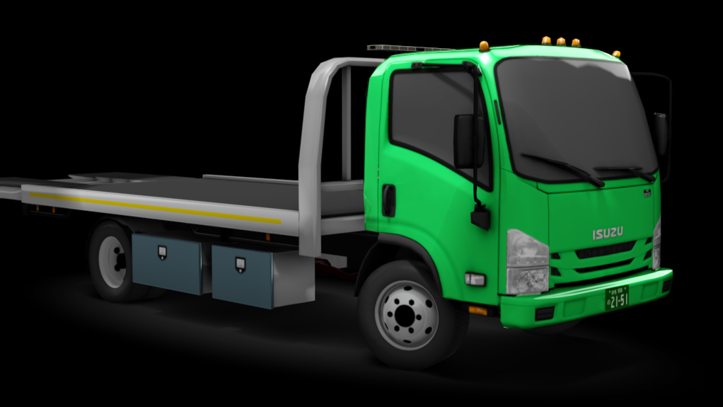 τraffic jp - Isuzu NPR Hauler, skin green