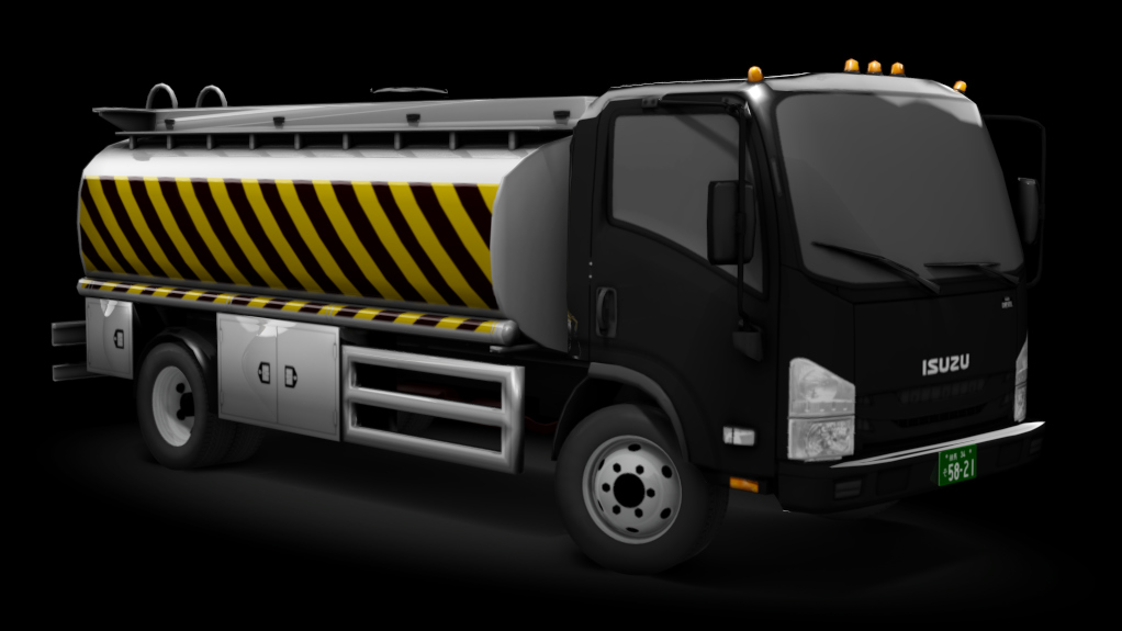 τraffic jp - Isuzu NPR Tanker, skin black