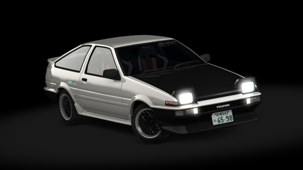 Toyota Sprinter Trueno GT-Apex Kouki Hatchback, skin Easy_High_Tech_Hot_Ver_Style