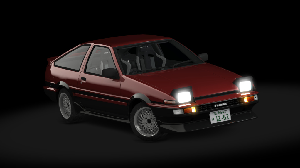 Toyota Sprinter Trueno GT-Apex Kouki Hatchback, skin High_Flash_Two_Tone