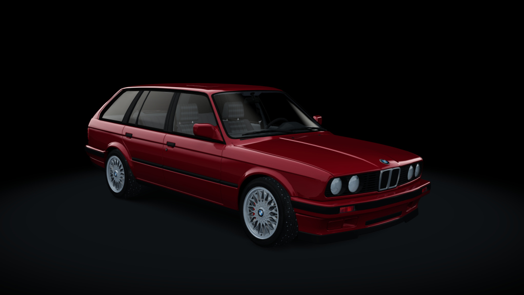 BMW E30 Touring Winter Drift, skin 1red