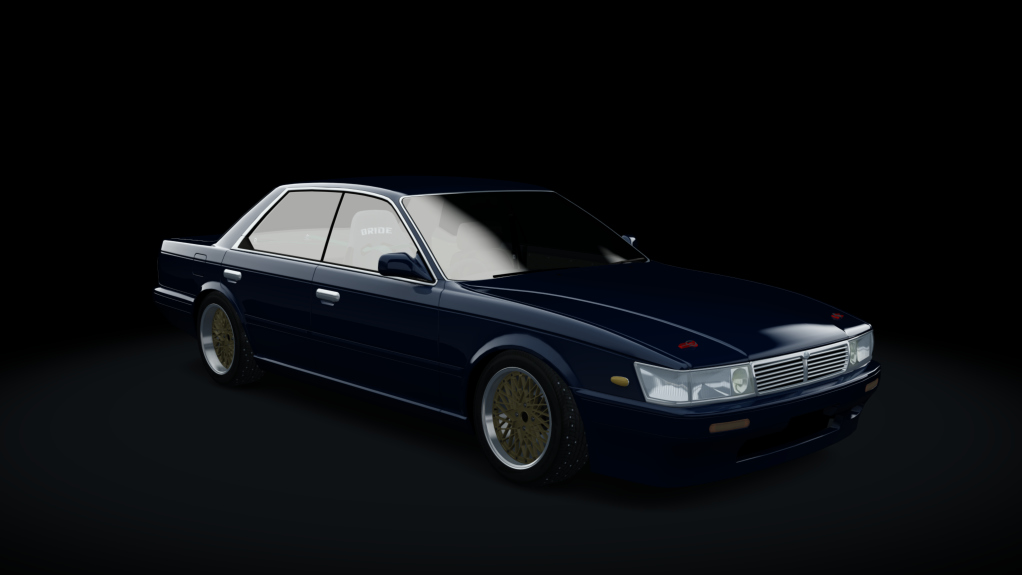 Nissan Laurel C33 Winter Drift, skin blue