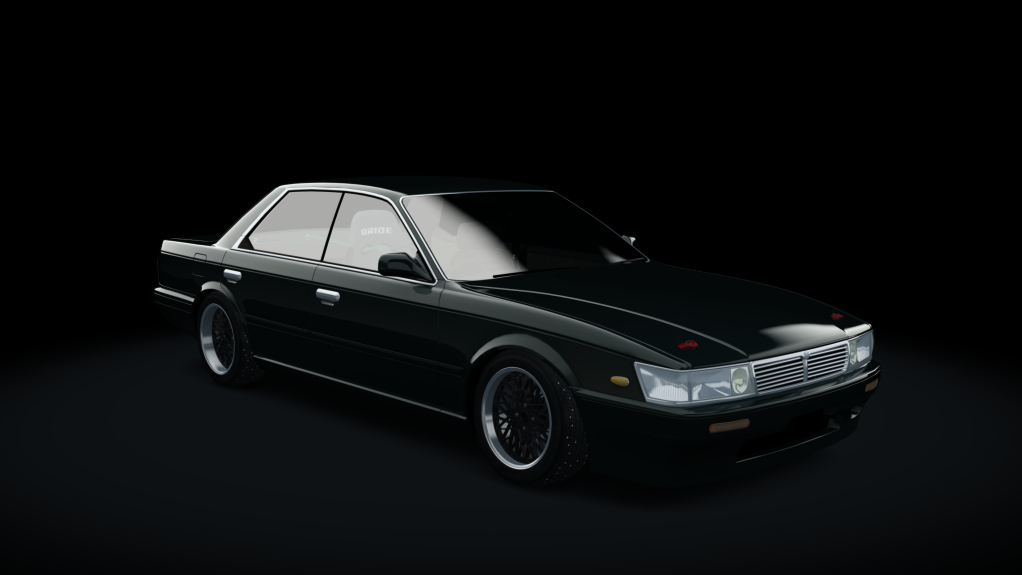 Nissan Laurel C33 Winter Drift, skin green