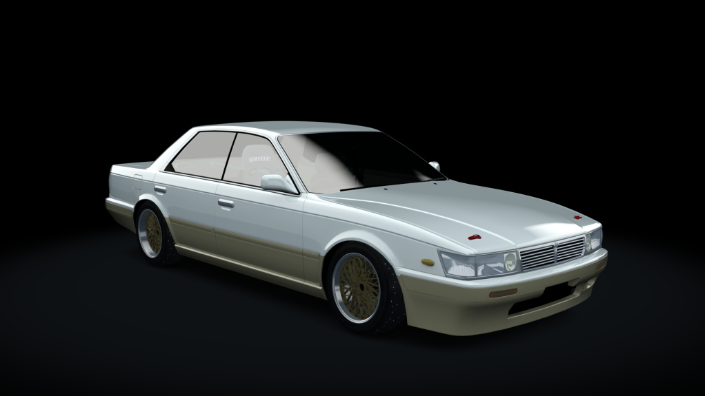 Nissan Laurel C33 Winter Drift, skin white