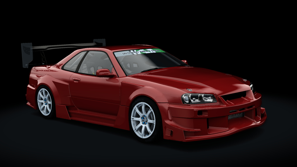 WDT Nissan Skyline R34, skin red