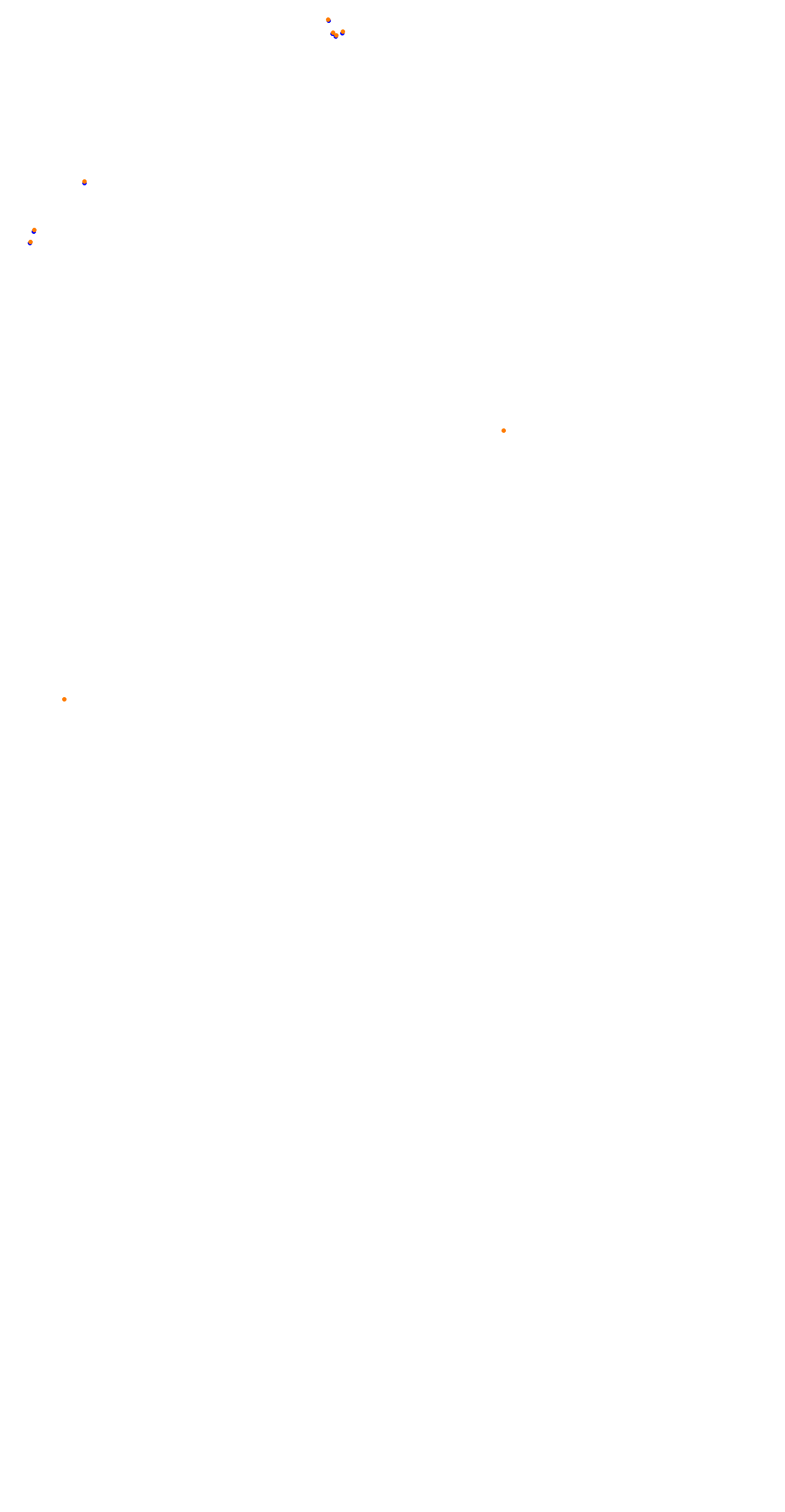 Circuit de la Sarthe (Le Mans) Night collisions