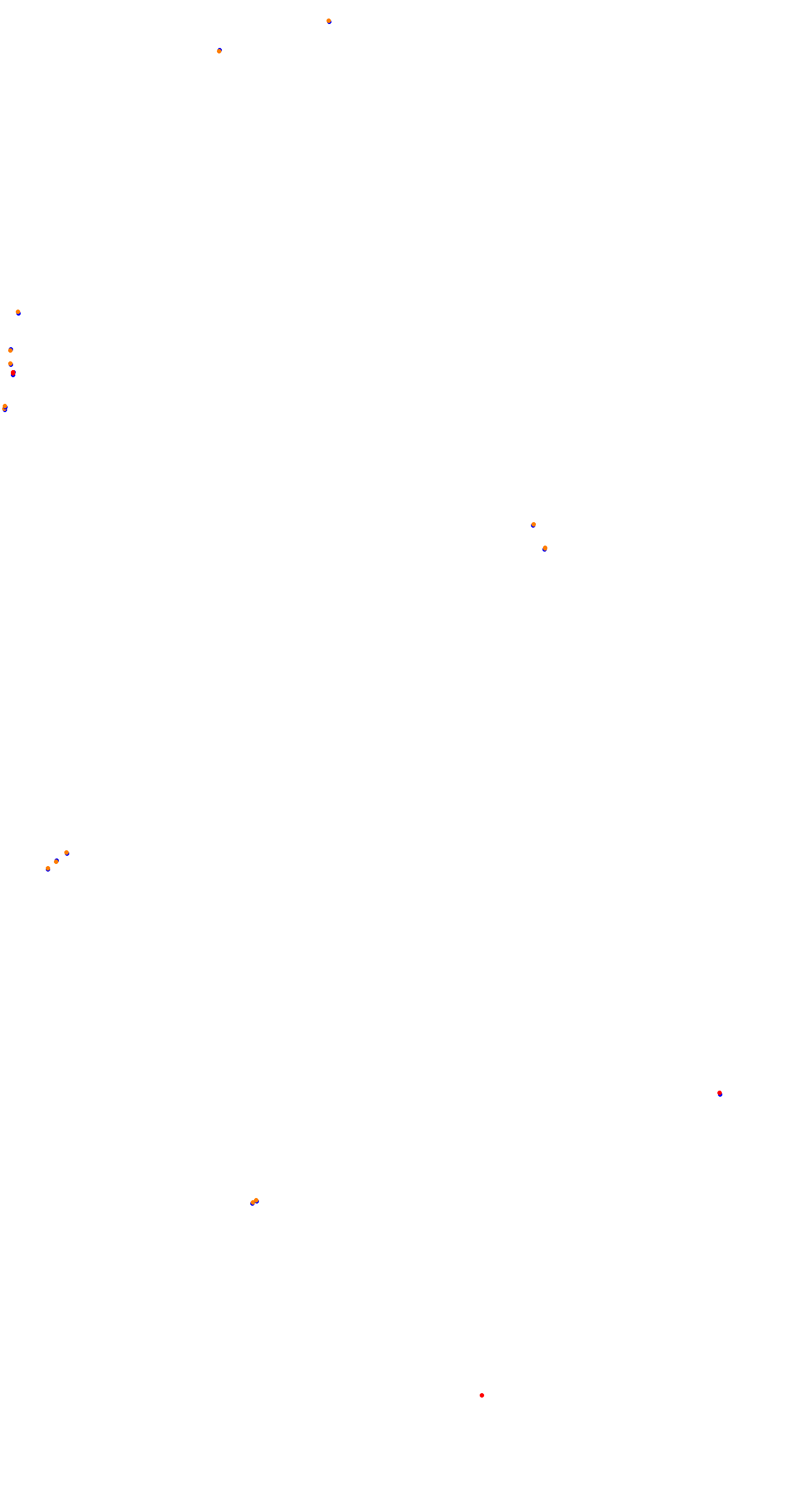 Circuit de la Sarthe (Le Mans) Night collisions